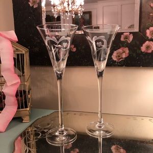 Waterford Marquis Yours Truly toasting flutes